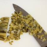 Chopping Sweet Pickles