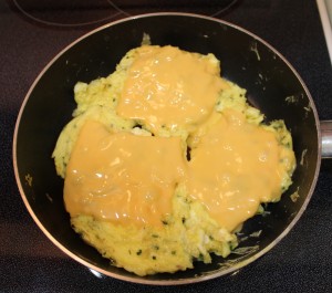 Eggs with American Cheese